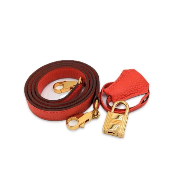 *SOLD* Hermes Capucine Togo Leather Kelly Retourne 35cm - Picture 7 of 9